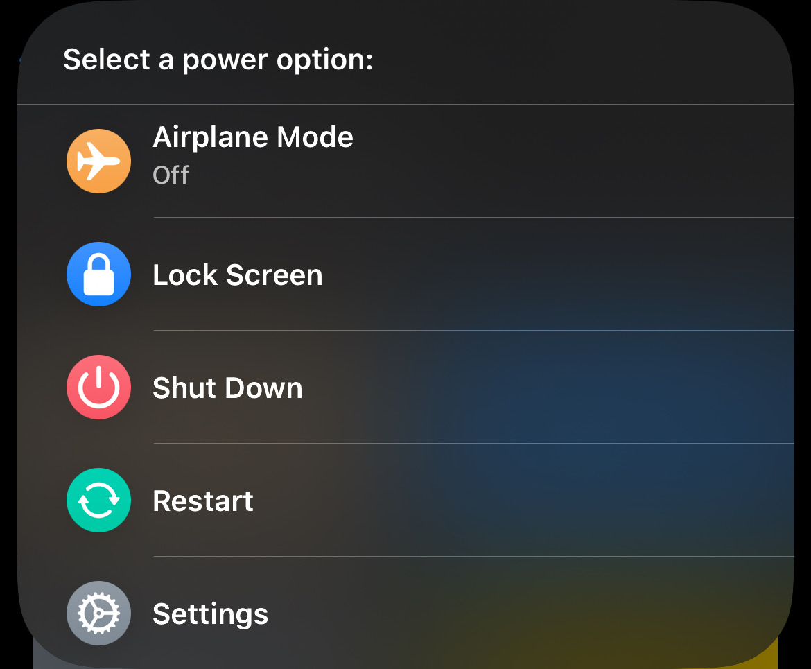 Power Menu - Screenshot 1