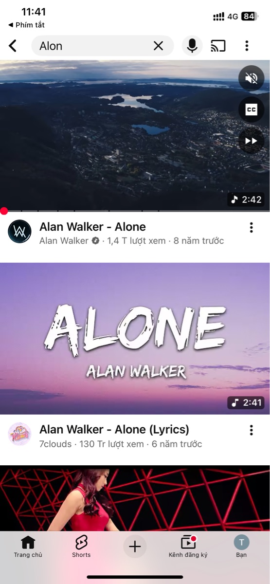 YouTube Search - Screenshot 2