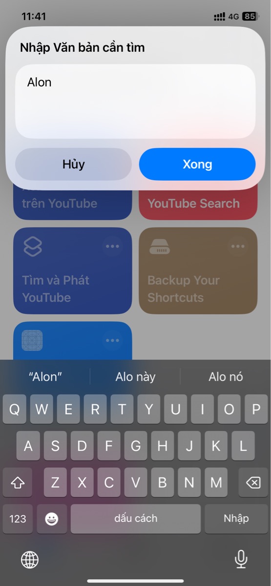 YouTube Search - Screenshot 1