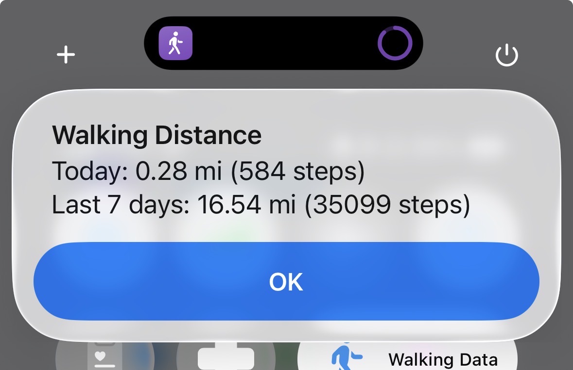 Walking Data - Screenshot 1