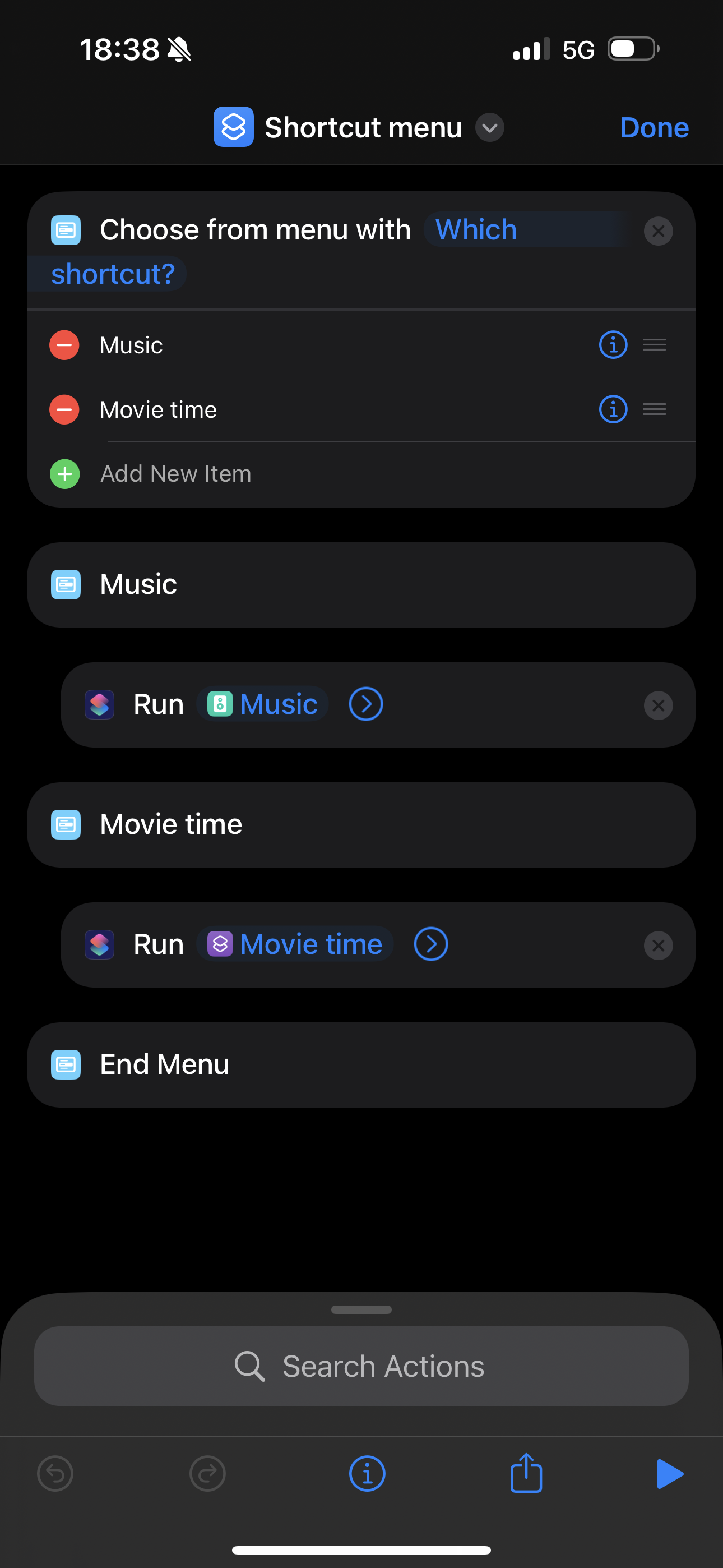 Shortcut menu - Screenshot 1