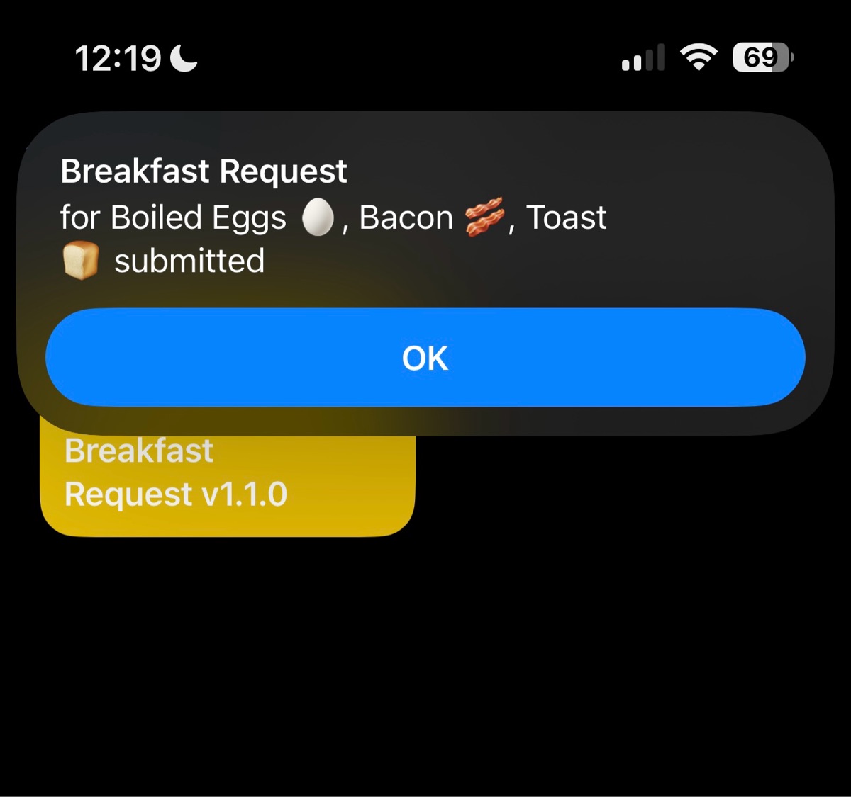 Breakfast Request version 1.1.0 - Screenshot 3