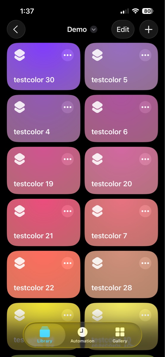 Hex -> Shortcut Colors - Screenshot 1