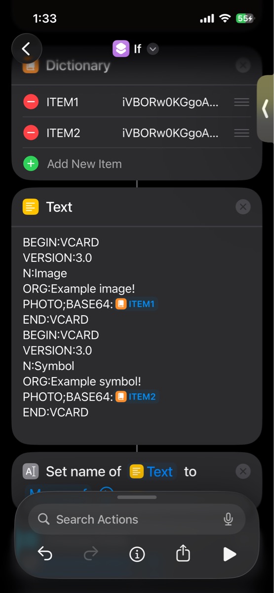 vCard Action Gen - Screenshot 3