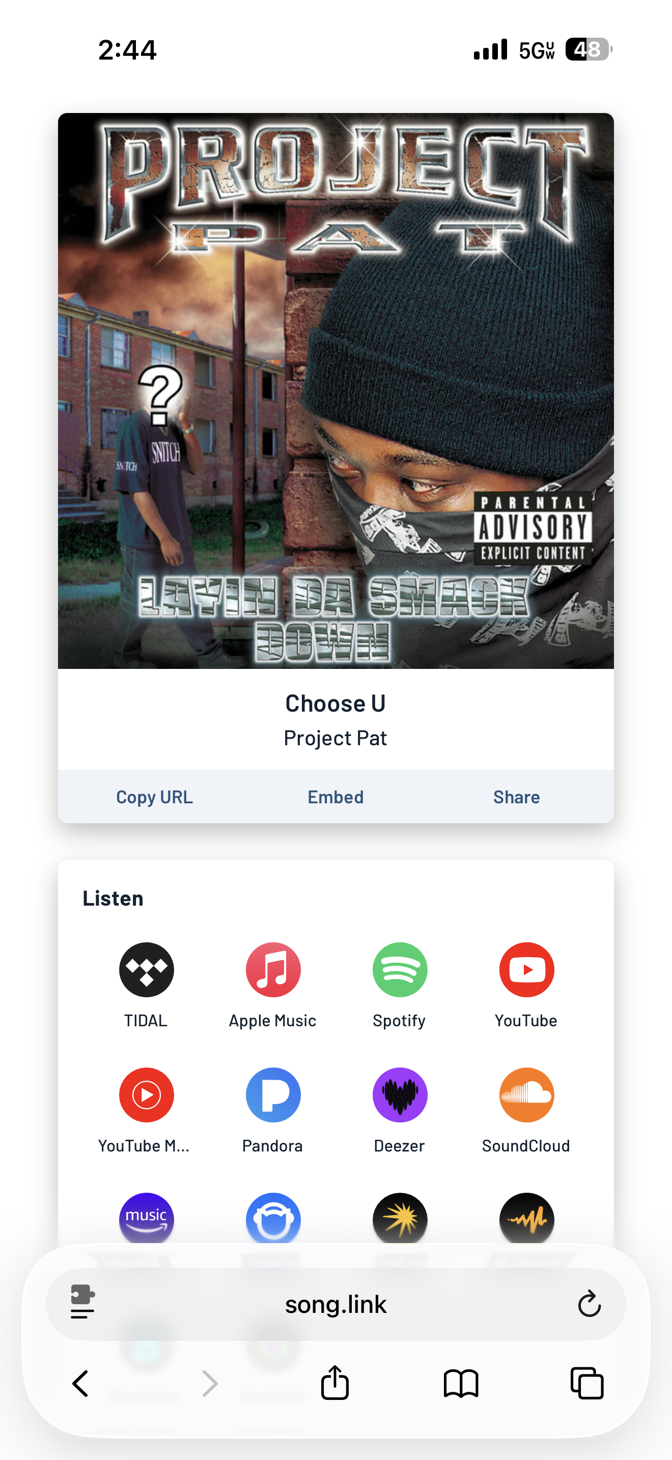 Get Songlink URL - Screenshot 3