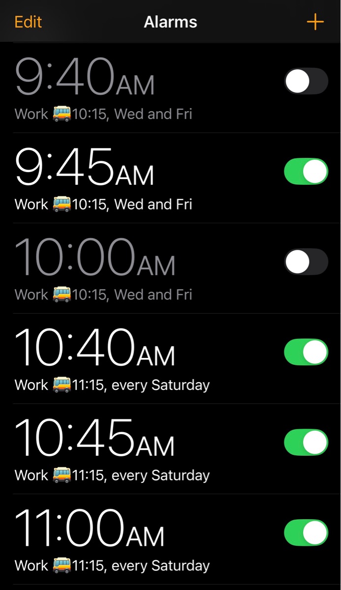 Toggle Alarms - Screenshot 5
