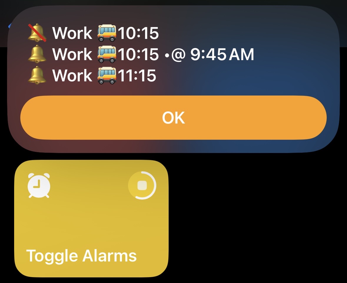 Toggle Alarms - Screenshot 4