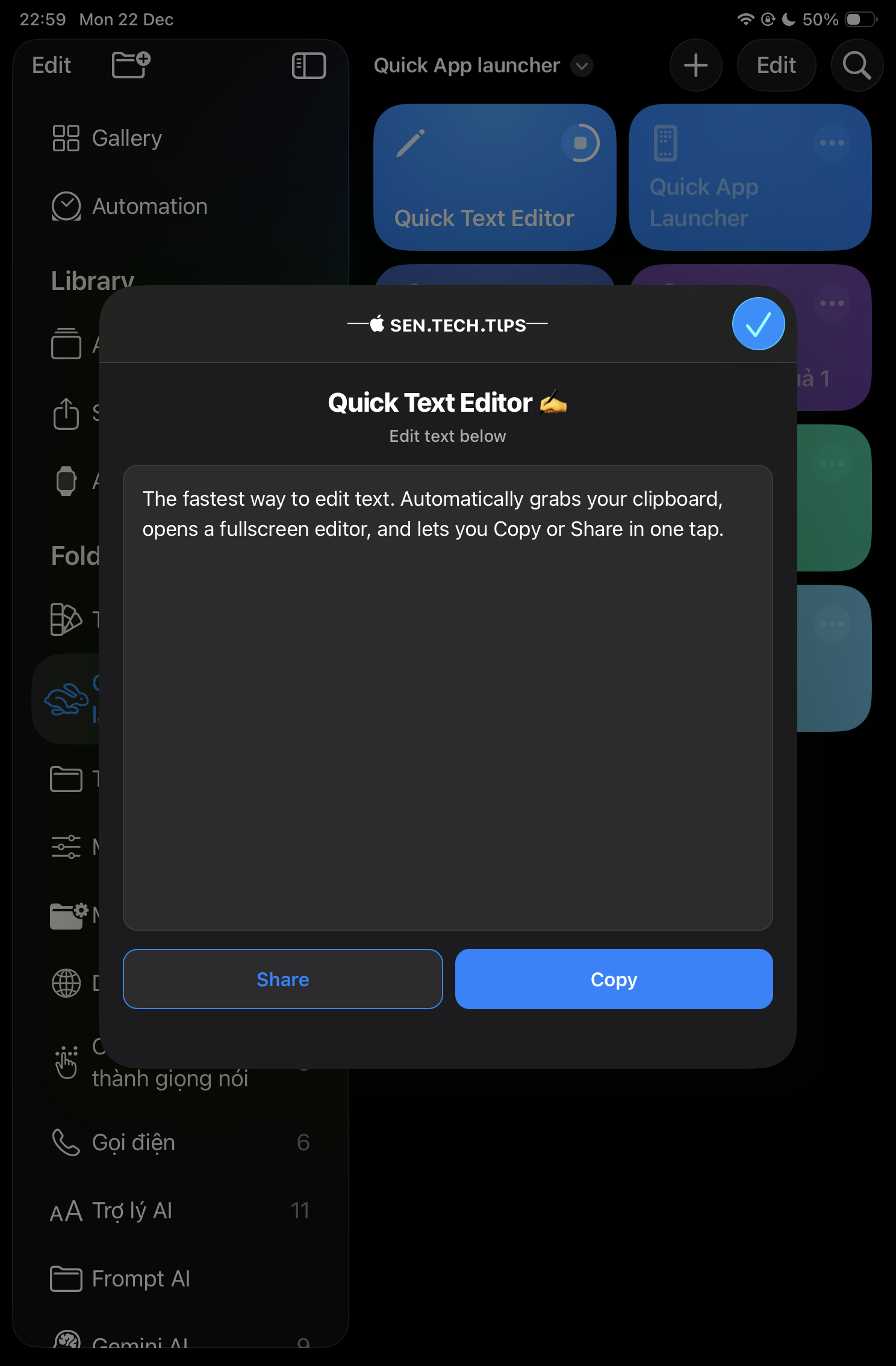 Quick Text Editor - Screenshot 1