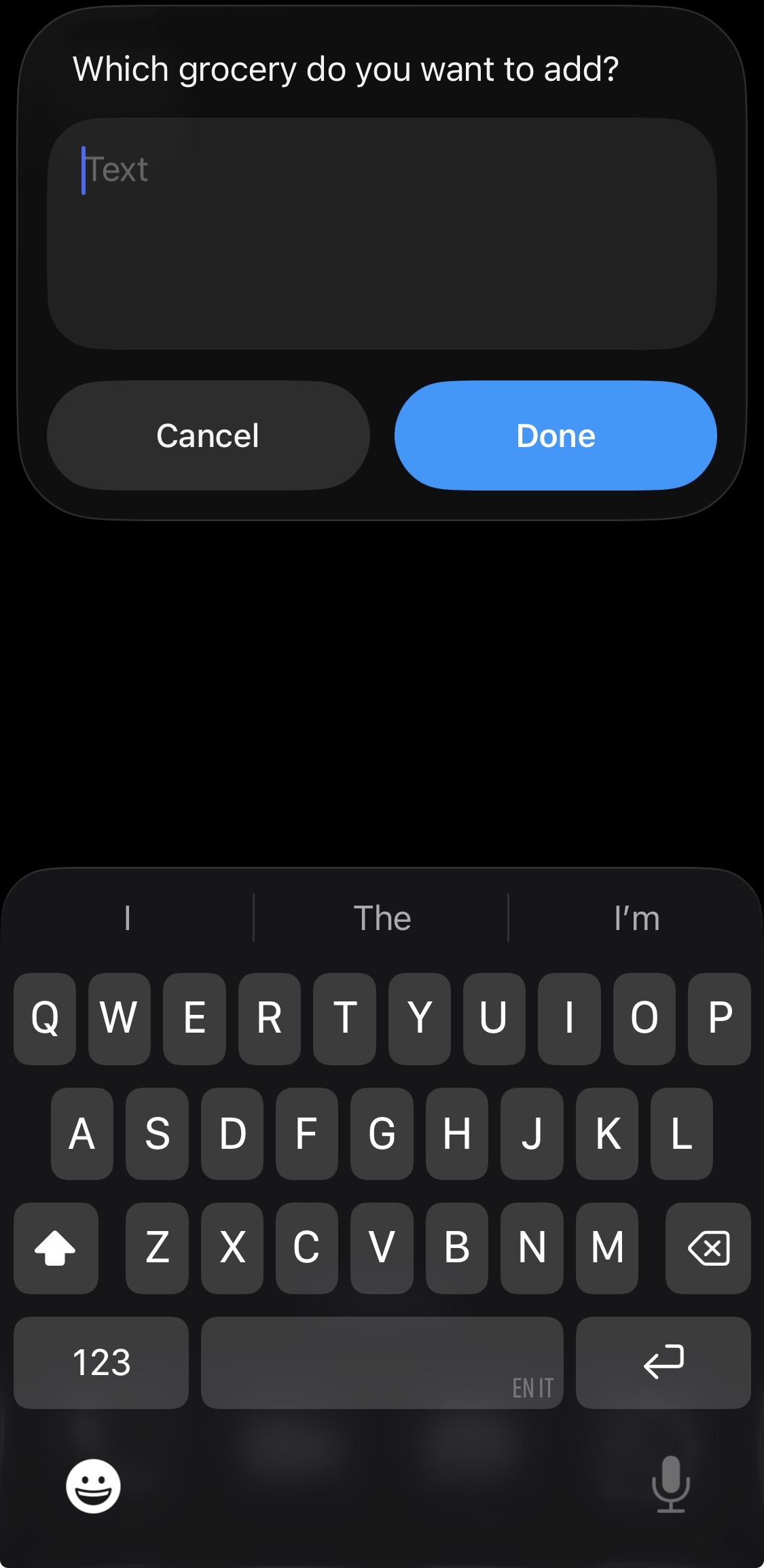 Grocery Organizer # - Screenshot 1