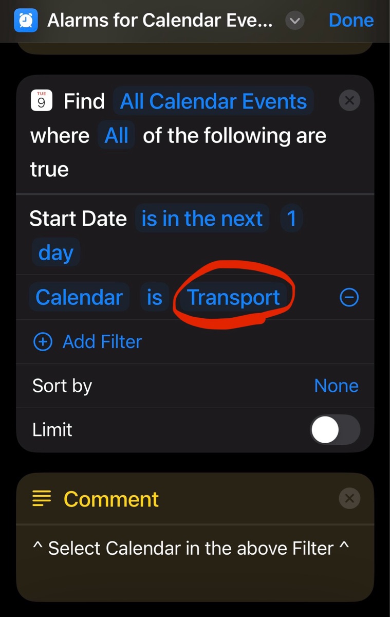 Alarms for Calendar Events - Screenshot 2