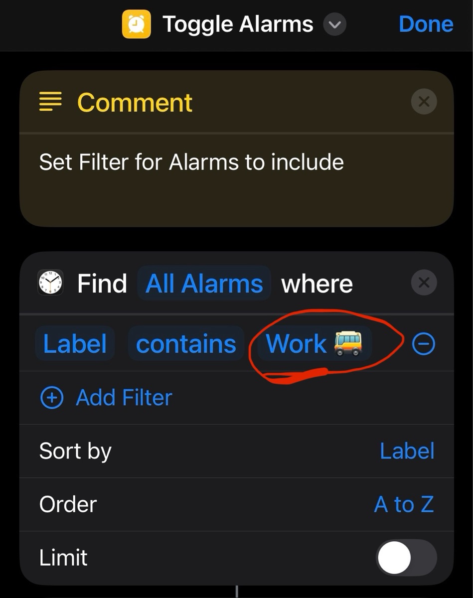 Toggle Alarms - Screenshot 1