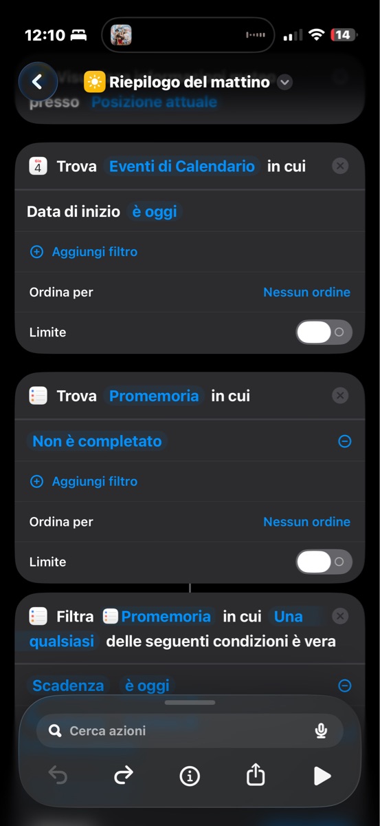 Riepilogo del mattino - Screenshot 1