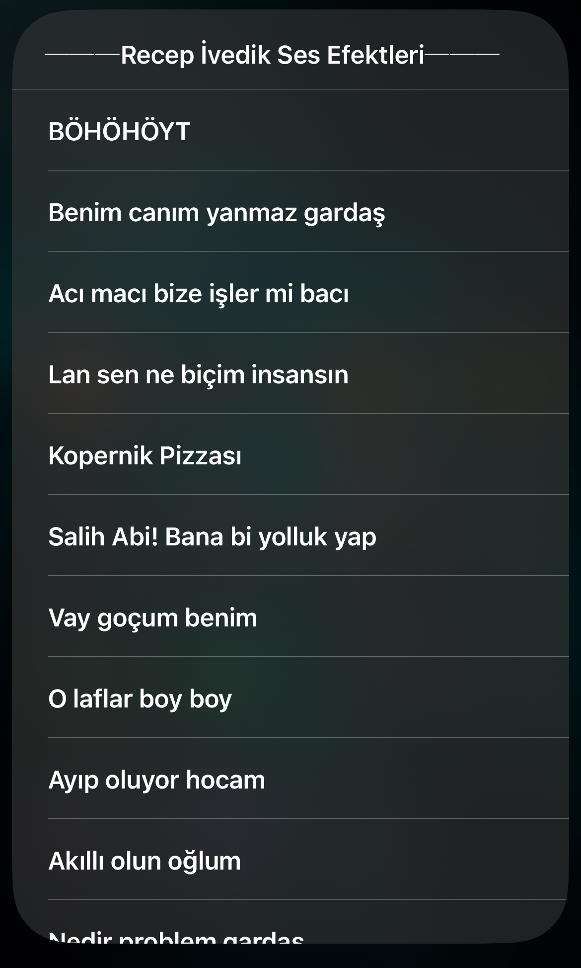 Recep İvedik Ses Efektleri - Screenshot 1