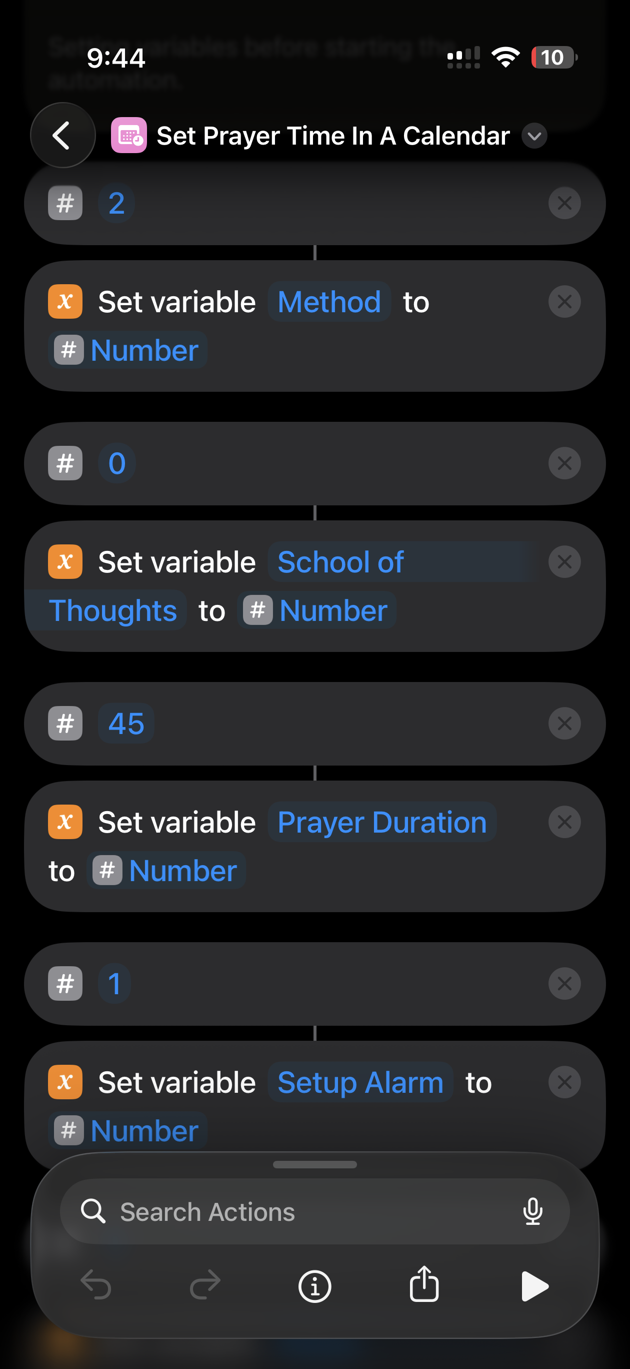 Set Prayer Time In A Calendar - Screenshot 2
