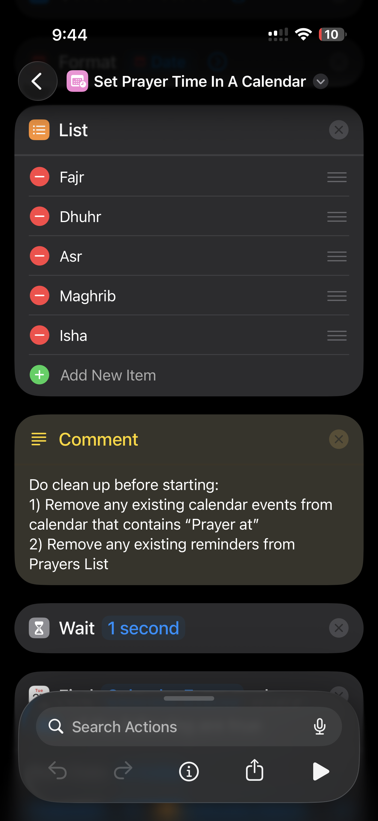 Set Prayer Time In A Calendar - Screenshot 3