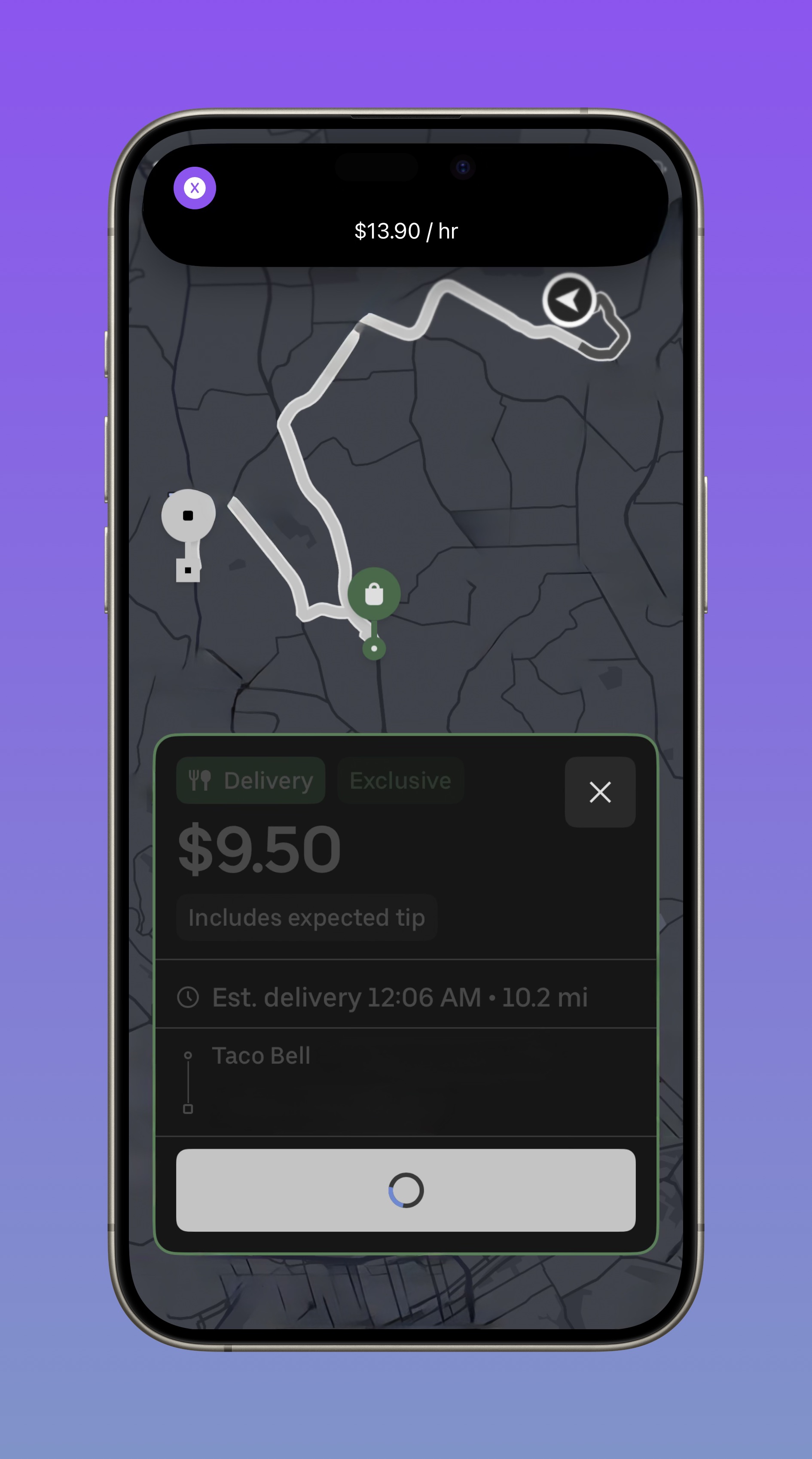 Uber Trip Net Pay Rate - Screenshot 1