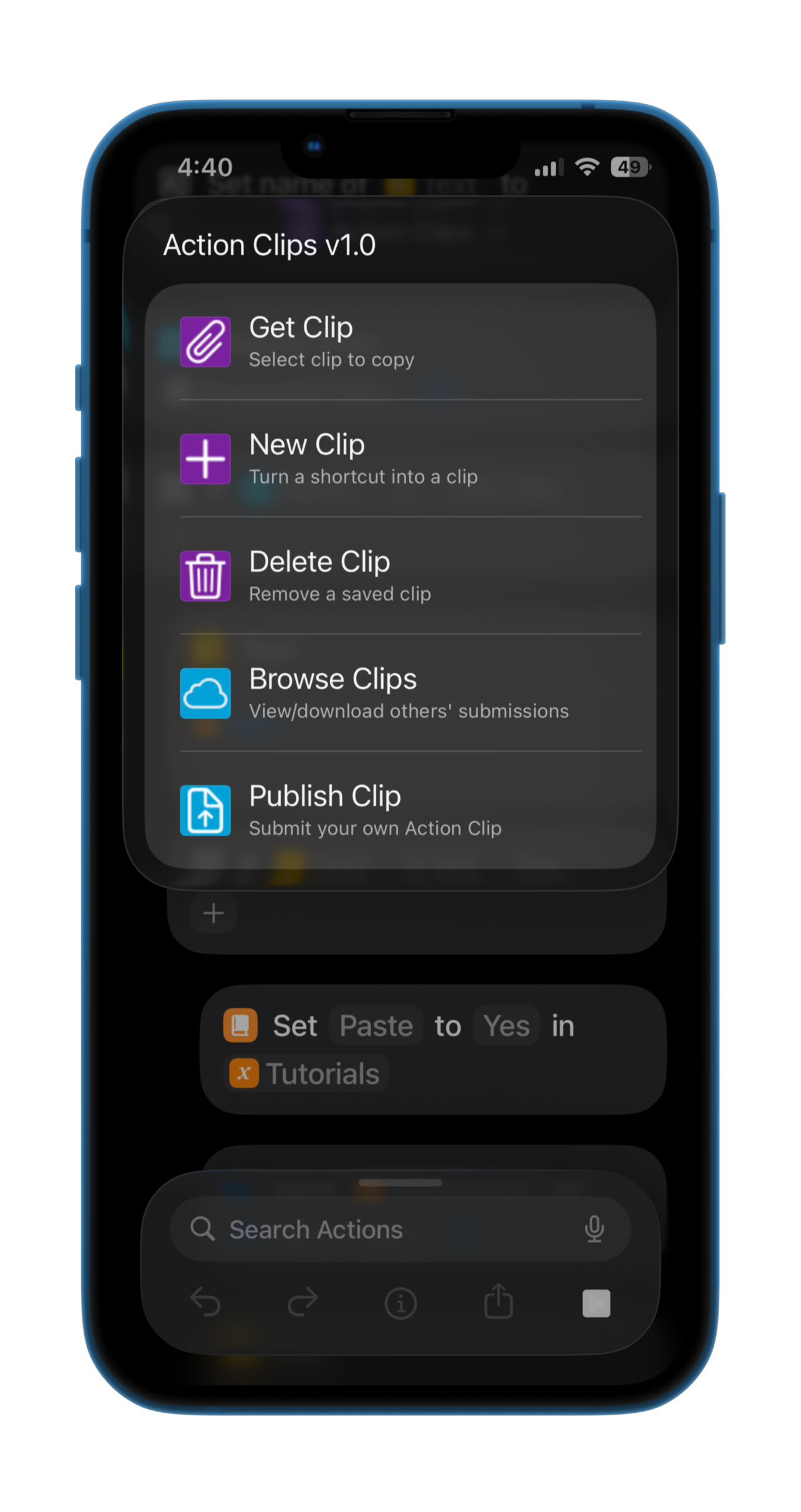 Action Clips - Screenshot 1