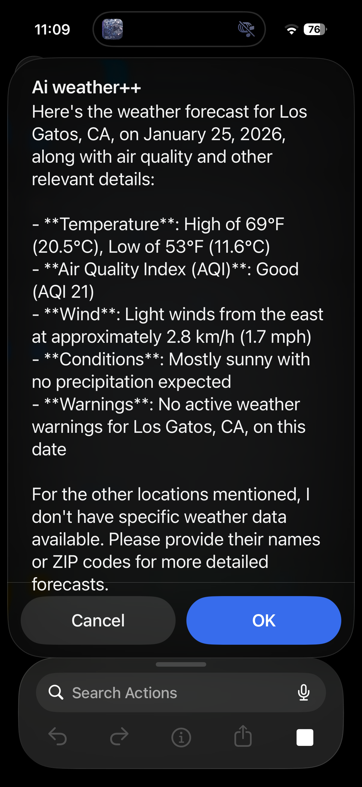 Ai Weather++ - Screenshot 1
