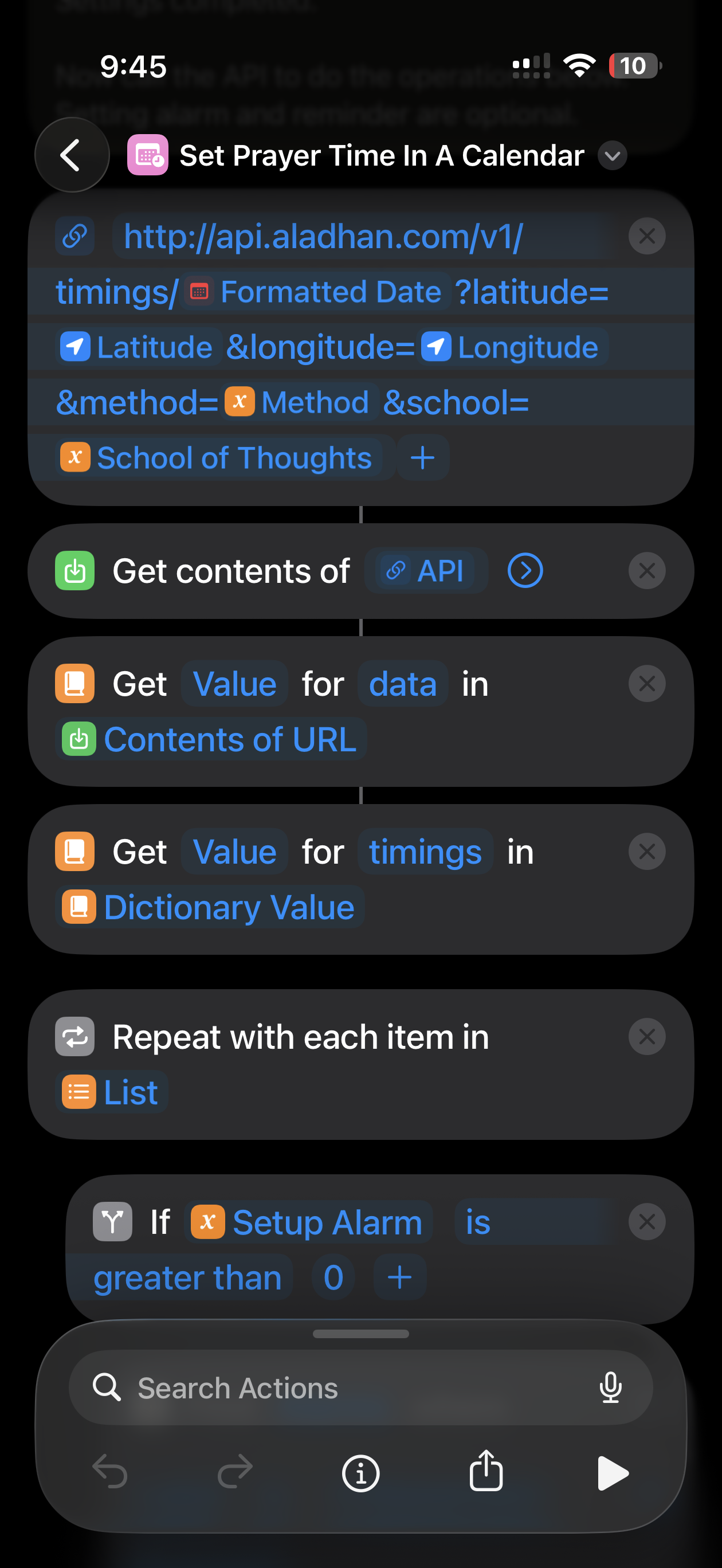 Set Prayer Time In A Calendar - Screenshot 5