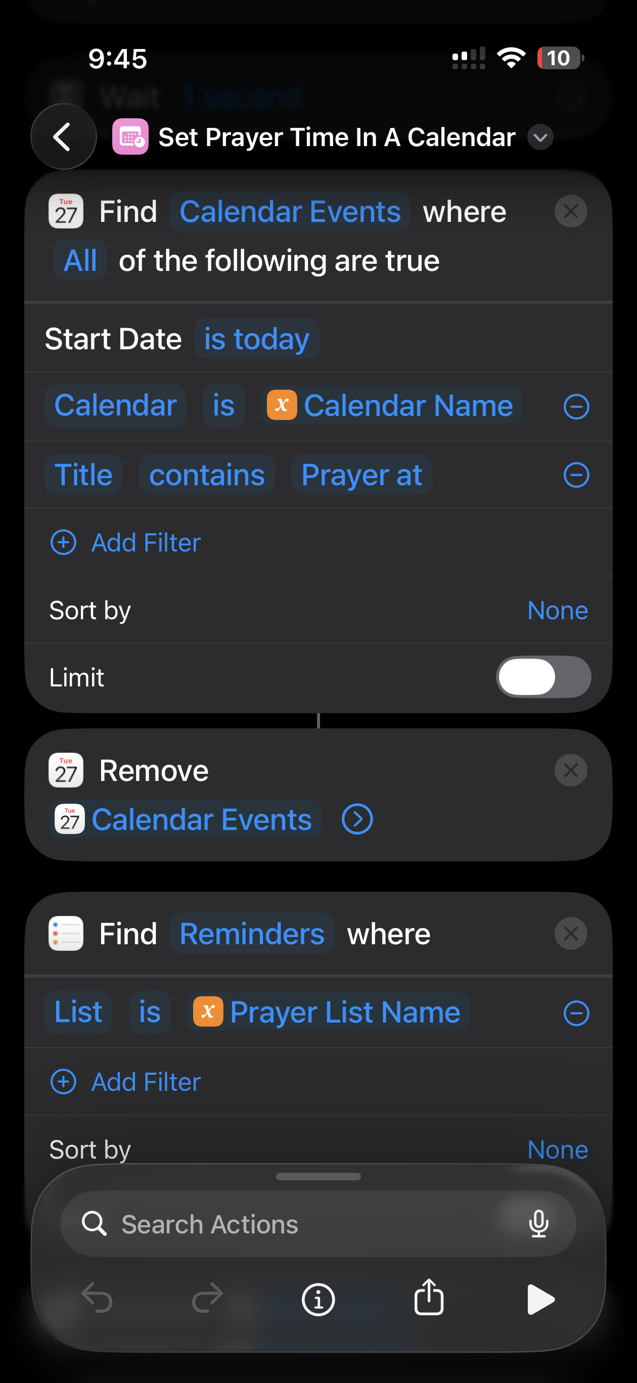 Set Prayer Time In A Calendar - Screenshot 4