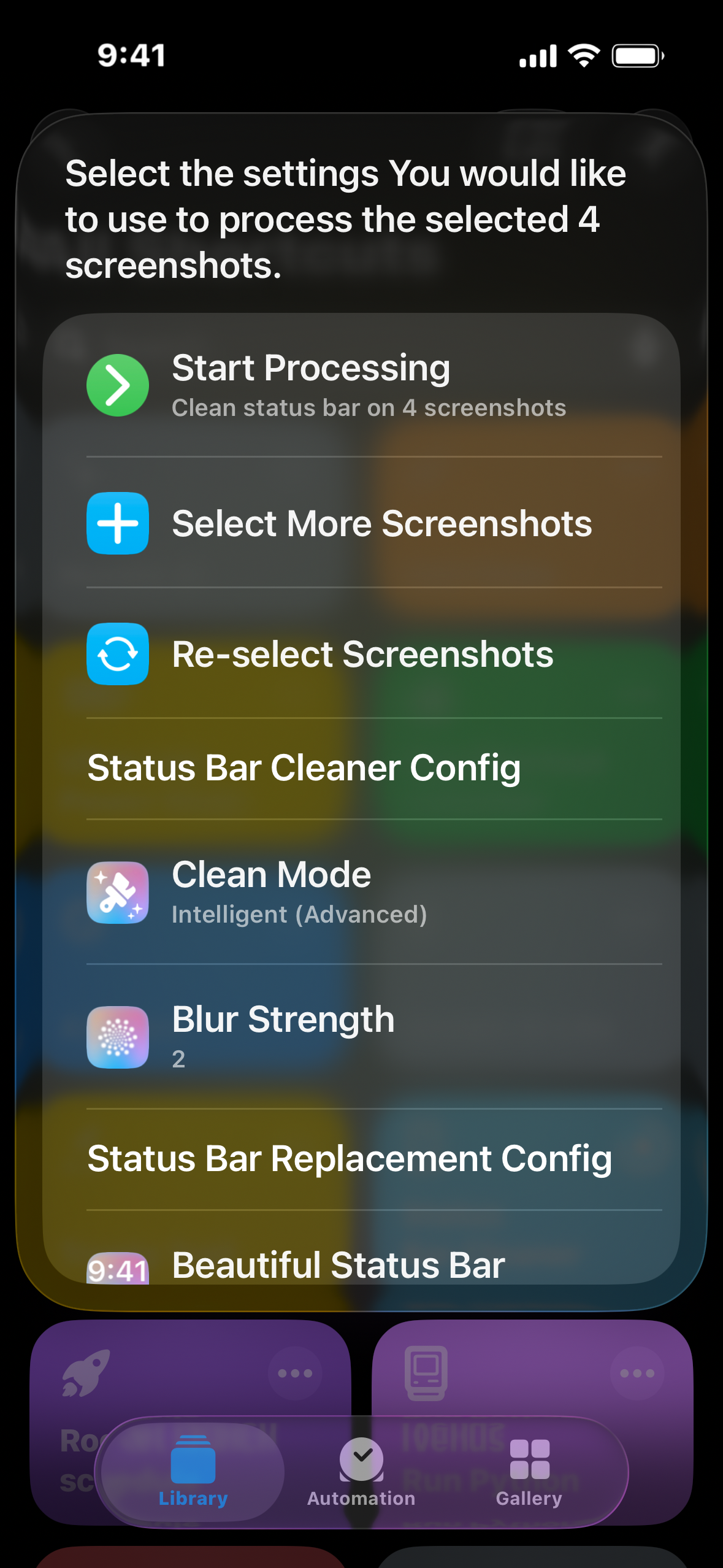 Status Bar Cleaner - Screenshot 1