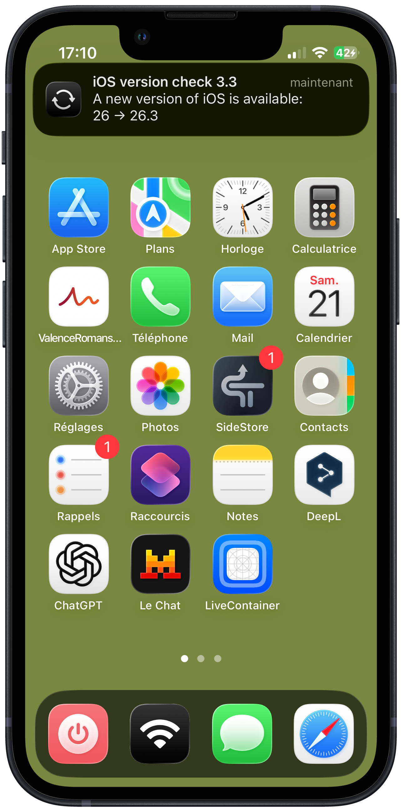 iOS version check - Скриншот 1