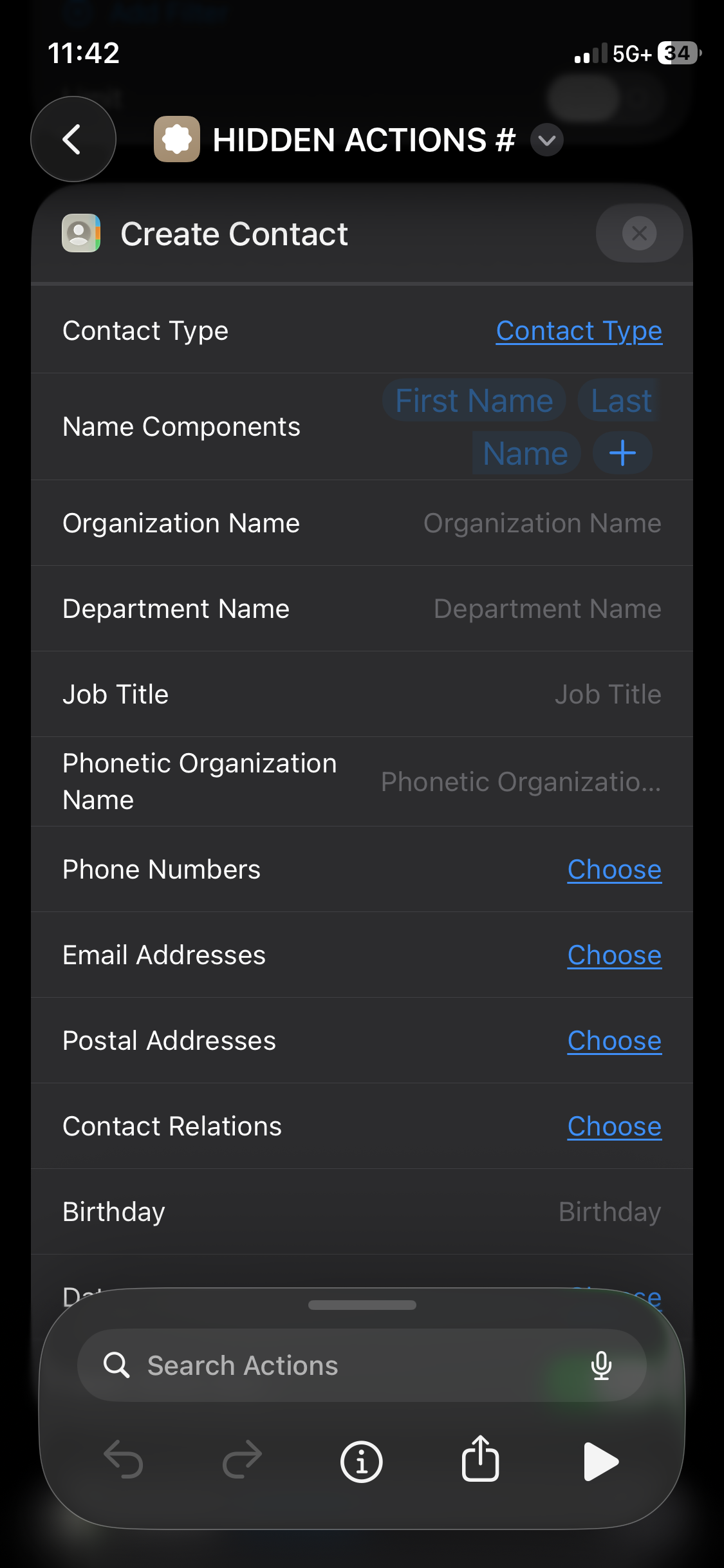 HIDDEN ACTIONS # - Screenshot 2