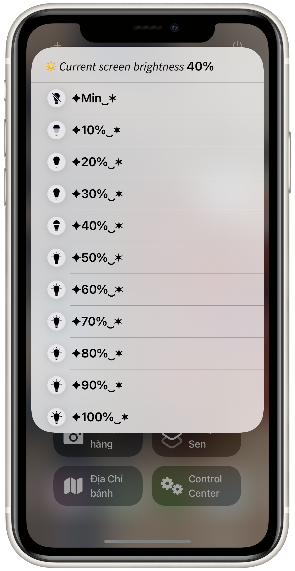 Quick brightness - Screenshot 1