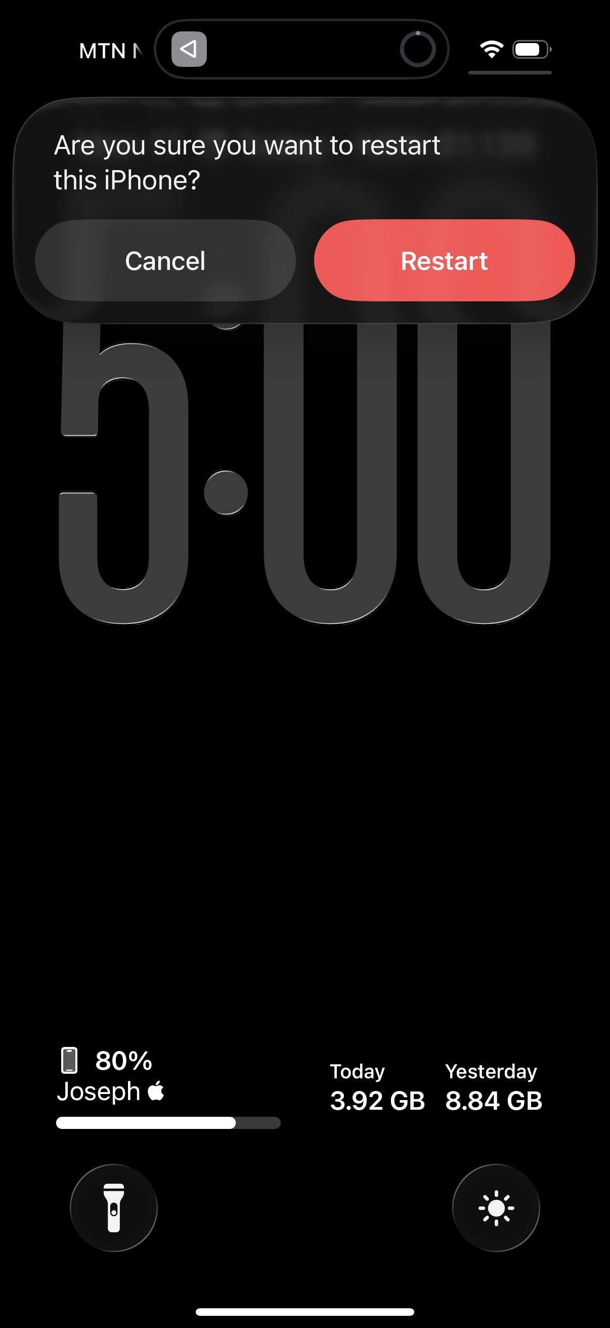 Restart iPhone - Screenshot 1