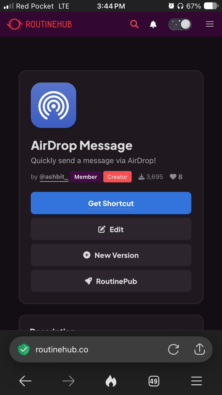 AirDrop - Schermata 1